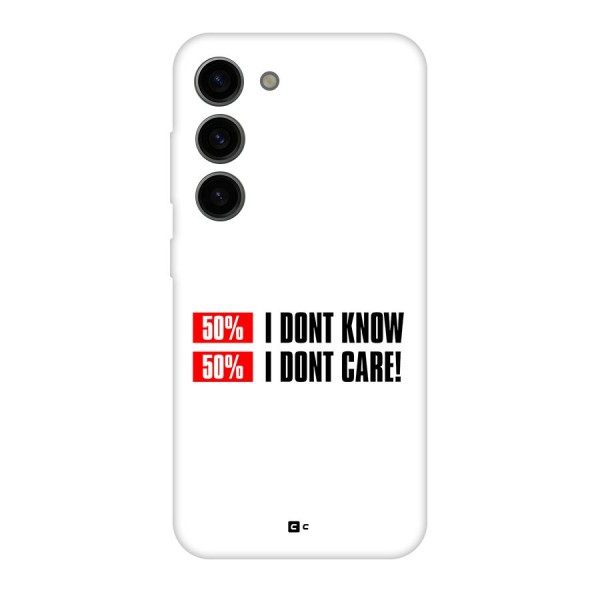 D Dont Know Back Case for Galaxy S23