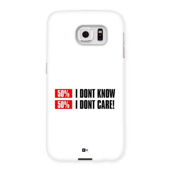 D Dont Know Back Case for Galaxy S6