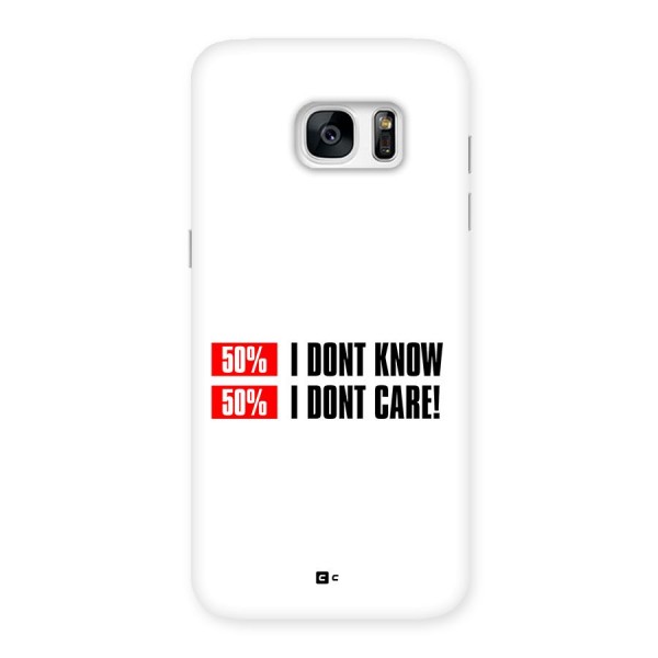 D Dont Know Back Case for Galaxy S7 Edge