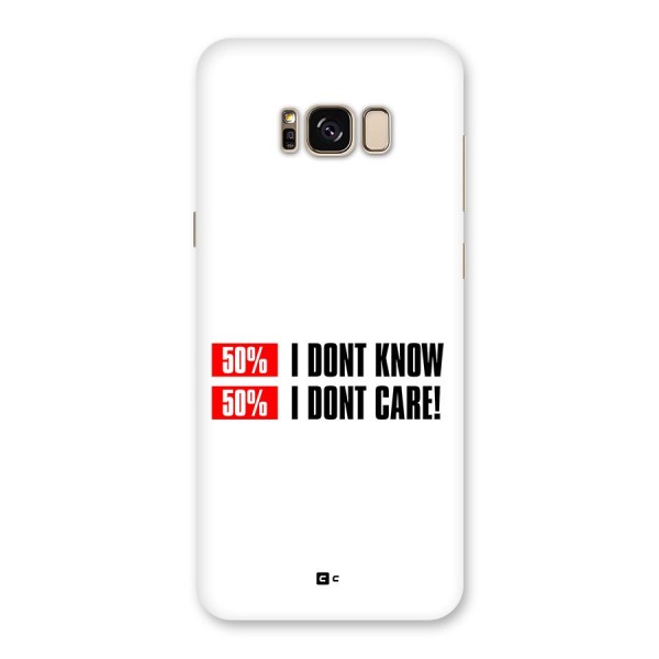 D Dont Know Back Case for Galaxy S8 Plus