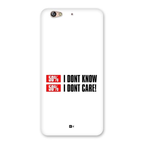 D Dont Know Back Case for Gionee S6