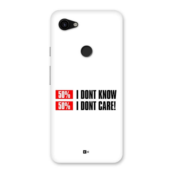 D Dont Know Back Case for Google Pixel 3a XL