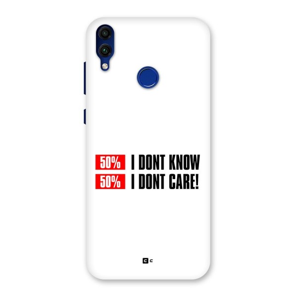 D Dont Know Back Case for Honor 8C