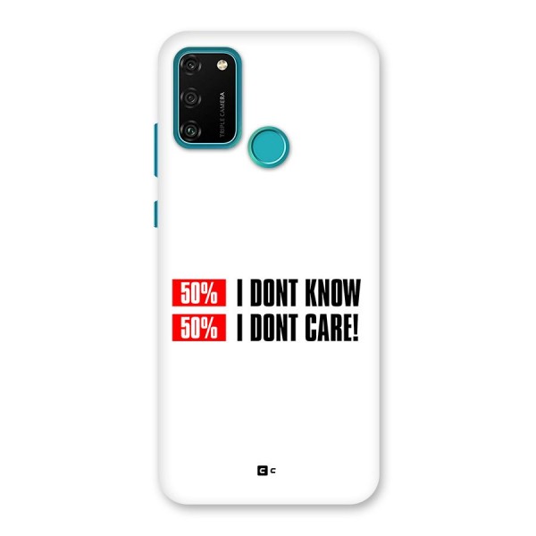 D Dont Know Back Case for Honor 9A