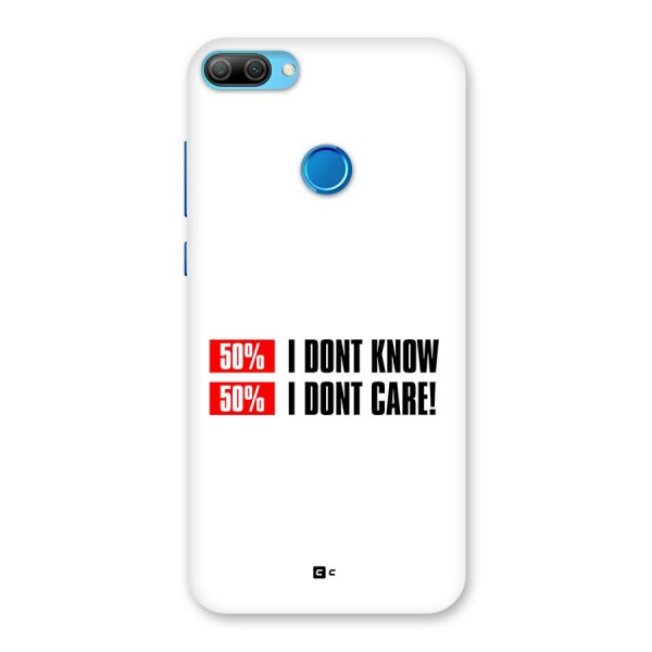 D Dont Know Back Case for Honor 9N