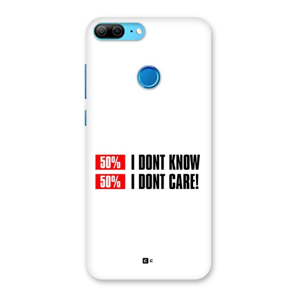 D Dont Know Back Case for Honor 9 Lite