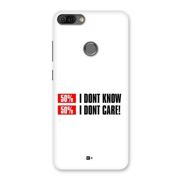 D Dont Know Back Case for Infinix Hot 6 Pro