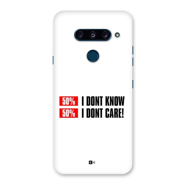 D Dont Know Back Case for LG  V40 ThinQ