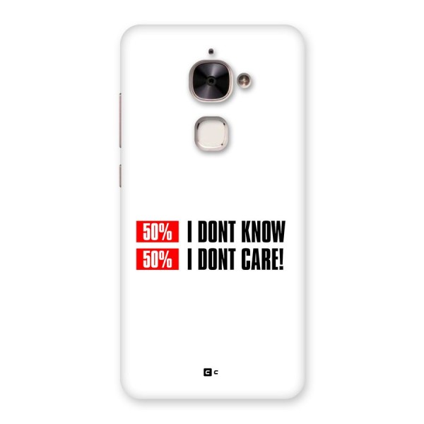 D Dont Know Back Case for Le 2