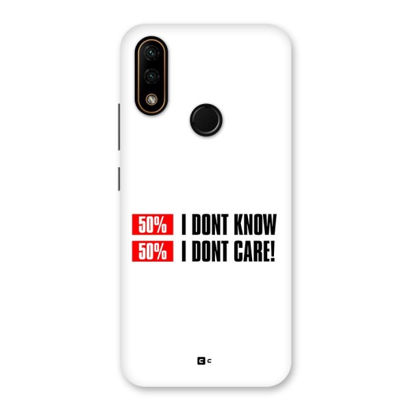 D Dont Know Back Case for Lenovo A6 Note