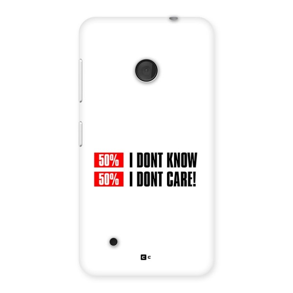 D Dont Know Back Case for Lumia 530