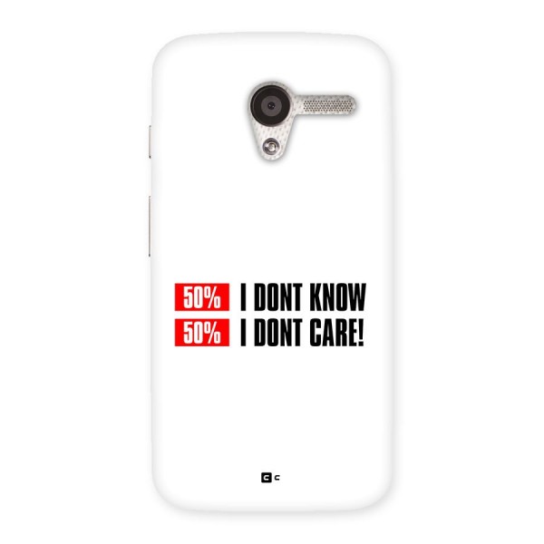 D Dont Know Back Case for Moto X