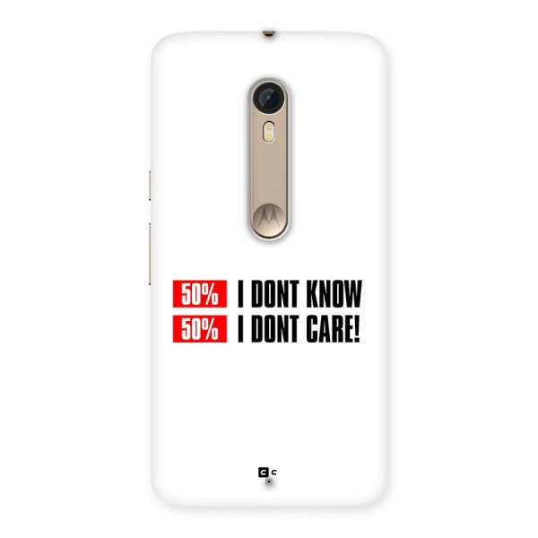 D Dont Know Back Case for Moto X Style