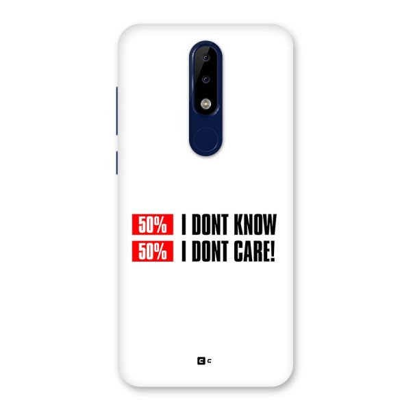 D Dont Know Back Case for Nokia 5.1 Plus