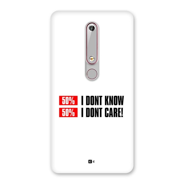 D Dont Know Back Case for Nokia 6.1