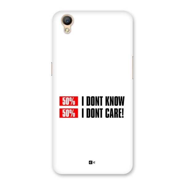 D Dont Know Back Case for Oppo A37