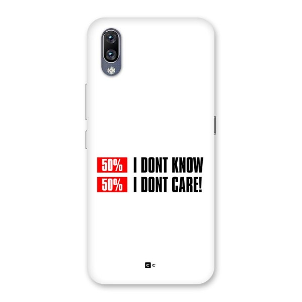 D Dont Know Back Case for Vivo NEX