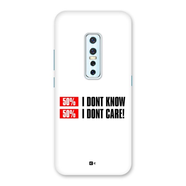 D Dont Know Back Case for Vivo V17 Pro