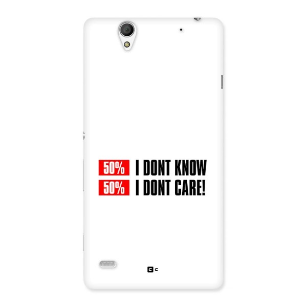 D Dont Know Back Case for Xperia C4