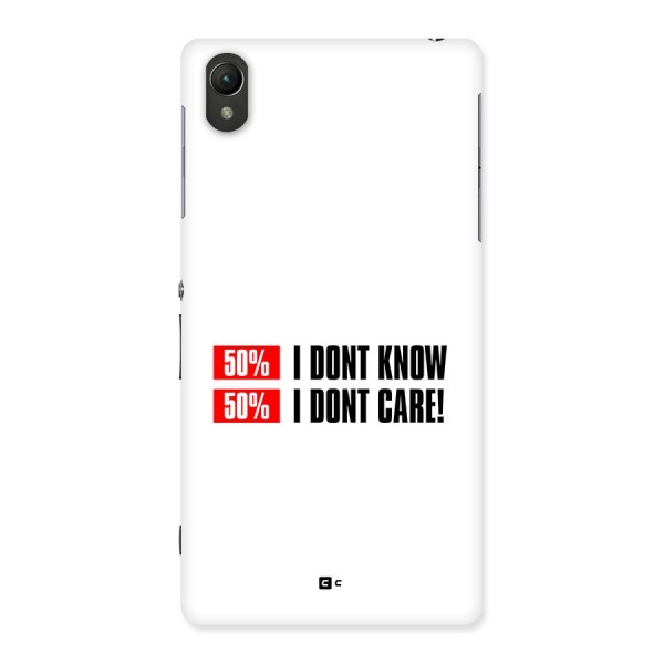 D Dont Know Back Case for Xperia Z2