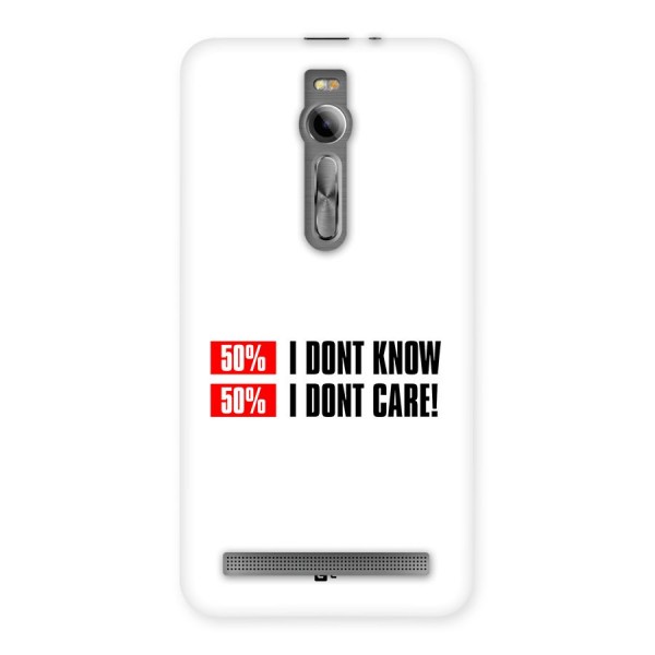 D Dont Know Back Case for Zenfone 2