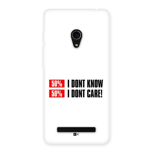 D Dont Know Back Case for Zenfone 5