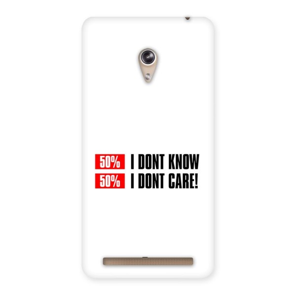 D Dont Know Back Case for Zenfone 6