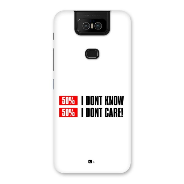 D Dont Know Back Case for Zenfone 6z