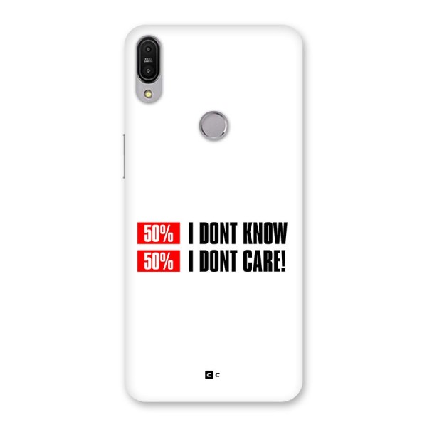 D Dont Know Back Case for Zenfone Max Pro M1