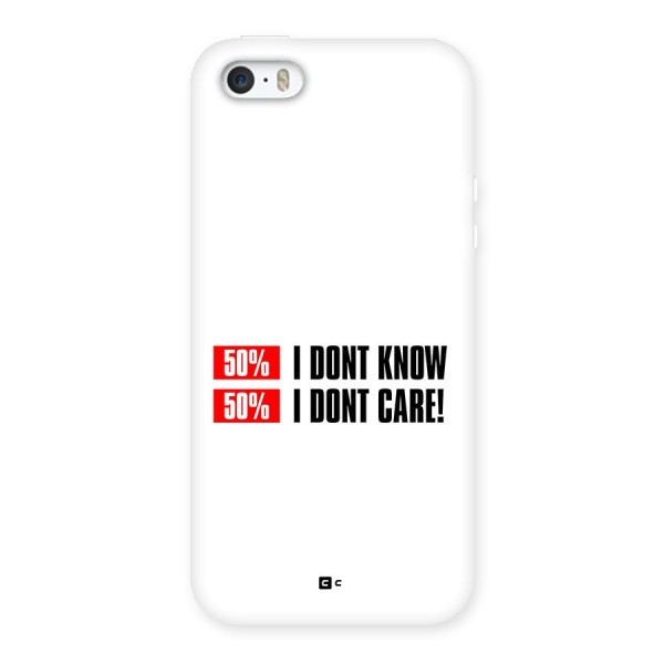 D Dont Know Back Case for iPhone 5 5s