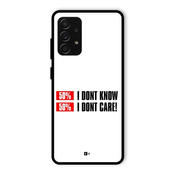 D Dont Know Glass Back Case for Galaxy A53 5G