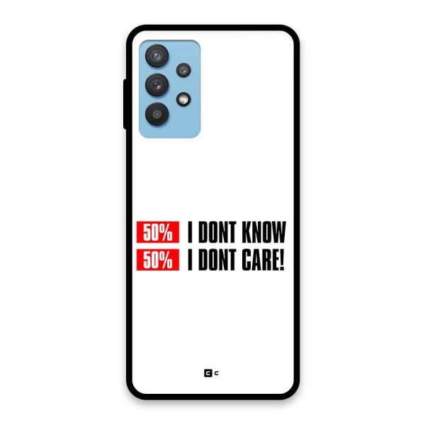 D Dont Know Glass Back Case for Galaxy M32 5G