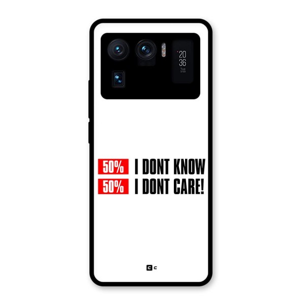 D Dont Know Glass Back Case for Mi 11 Ultra