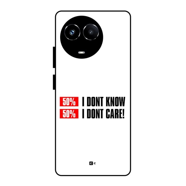 D Dont Know Glass Back Case for Realme 11X