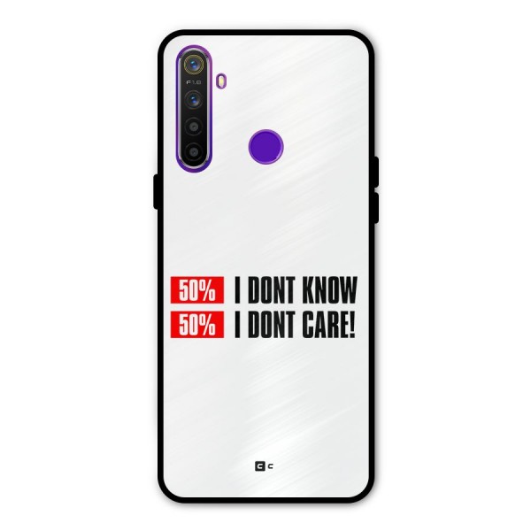 D Dont Know Glass Back Case for Realme 5s