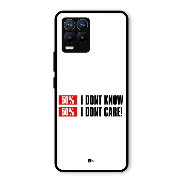 D Dont Know Glass Back Case for Realme 8