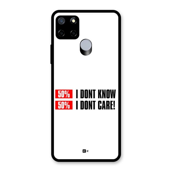 D Dont Know Glass Back Case for Realme C15