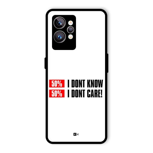 D Dont Know Glass Back Case for Realme GT2 Pro