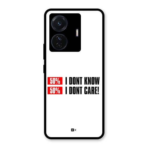 D Dont Know Glass Back Case for Vivo T1 Pro