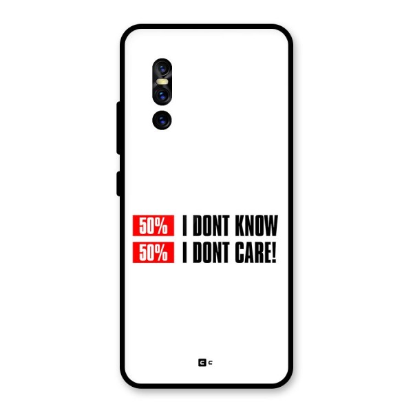 D Dont Know Glass Back Case for Vivo V15 Pro