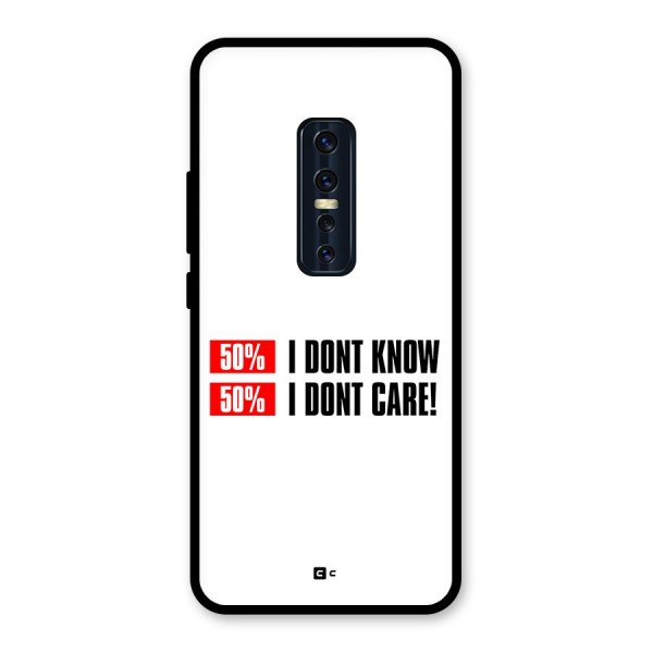 D Dont Know Glass Back Case for Vivo V17 Pro