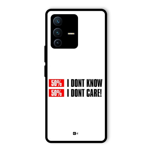 D Dont Know Glass Back Case for Vivo V23 Pro