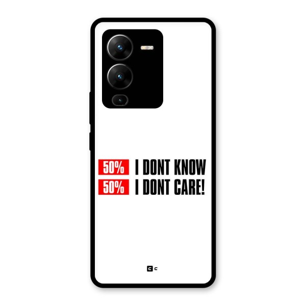 D Dont Know Glass Back Case for Vivo V25 Pro