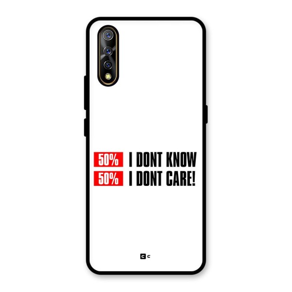 D Dont Know Glass Back Case for Vivo Z1x