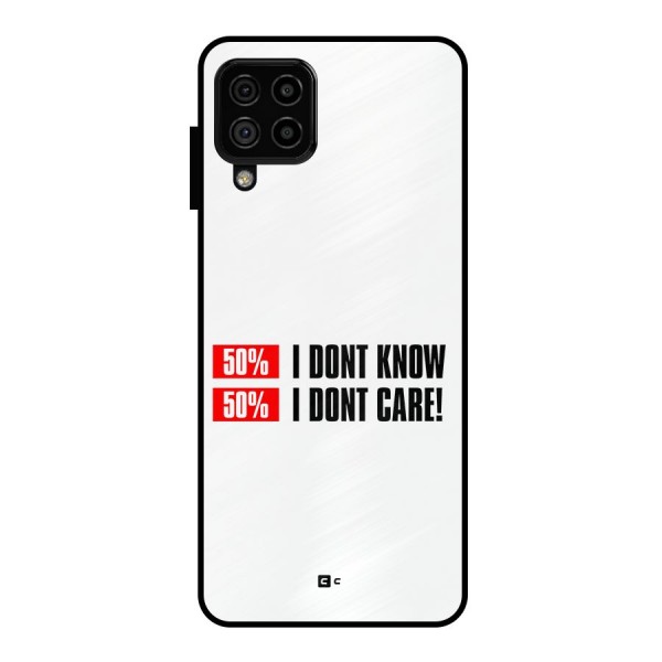 D Dont Know Metal Back Case for Galaxy A22 4G