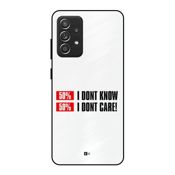 D Dont Know Metal Back Case for Galaxy A52