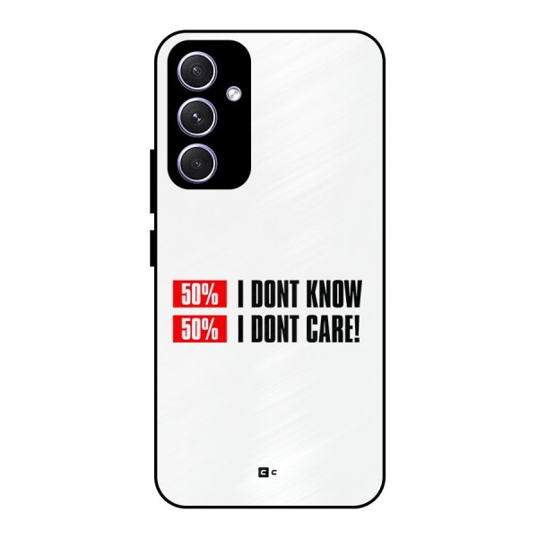 D Dont Know Metal Back Case for Galaxy A54