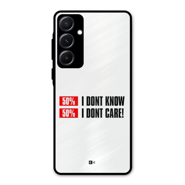 D Dont Know Metal Back Case for Galaxy A55