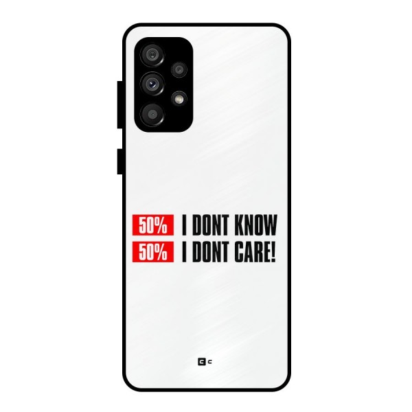 D Dont Know Metal Back Case for Galaxy A73 5G