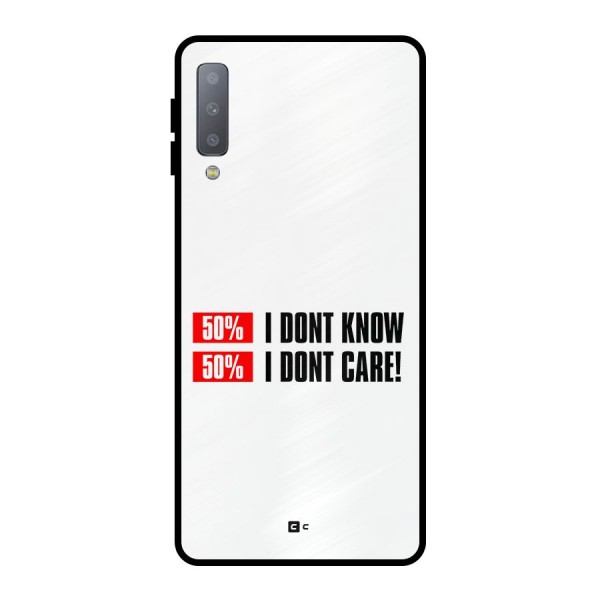 D Dont Know Metal Back Case for Galaxy A7 (2018)